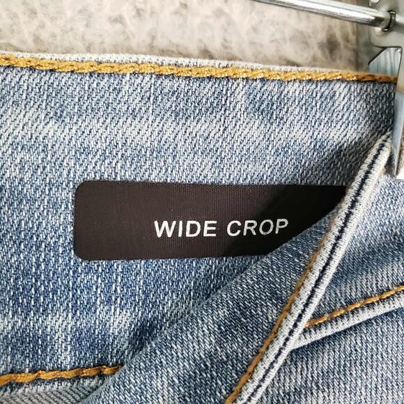 Judy Blue Womens Wide Leg High Rise Stretch Jeans Crop Denim Size 7/28 - Picture 7 of 10